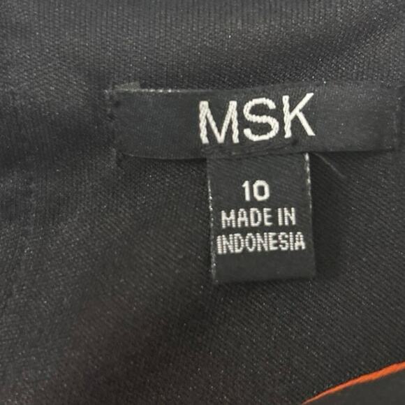 MSK Black Floral Asymmetrical Handkerchief Hem Halter Neck Boho Midi Dress 10 - Picture 10 of 12